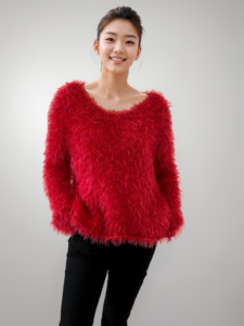 sweater en mohair  con hair .